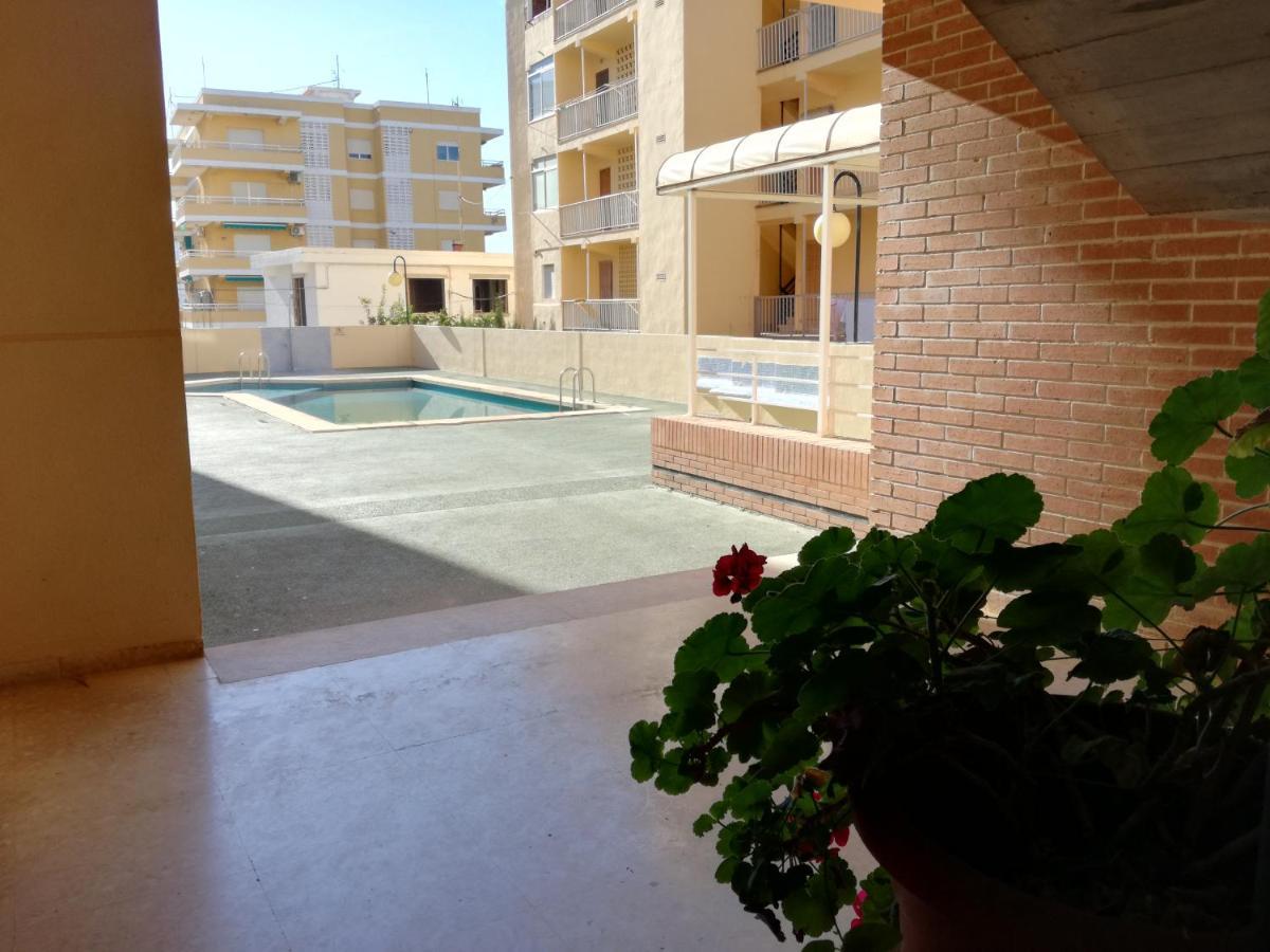 Apartamento Con Gran Terraza, Piscina Y Con Vistas Al Mar, A Solo 50 M De La Playa 다이무스 외부 사진