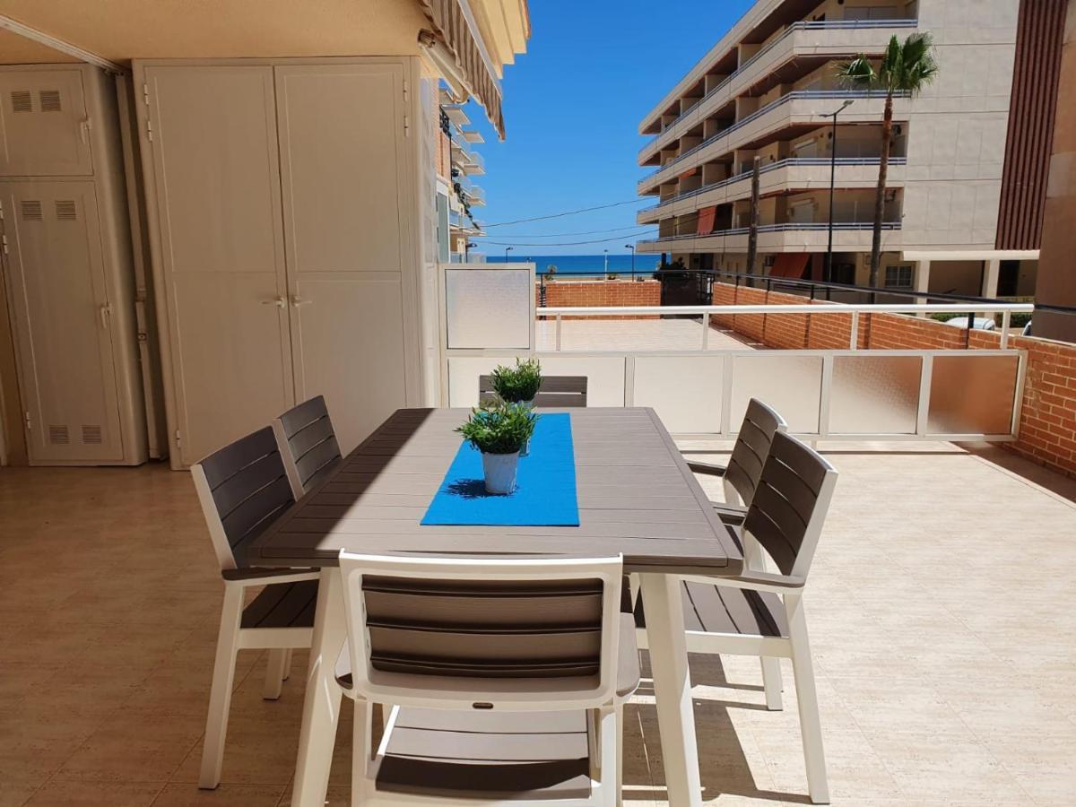 Apartamento Con Gran Terraza, Piscina Y Con Vistas Al Mar, A Solo 50 M De La Playa 다이무스 외부 사진